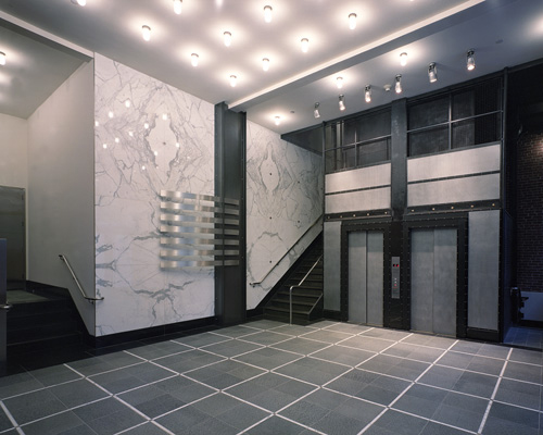 Olle Lundberg re-designed the building lobby for 445 Bush Street in San Francisco. Photo: Ryan Hughes