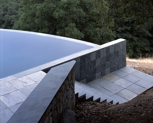 Olle Lundberg created something visually interesting out of the function of a pool by approaching it from a sculptural aspect. Photo: Ryan Hughes