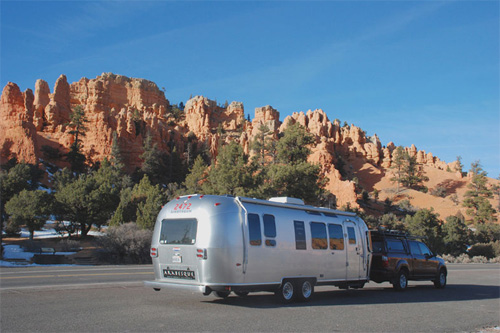 "Arabesque" the Airstream travels to Bryce Canyon. Image: David Ludwig