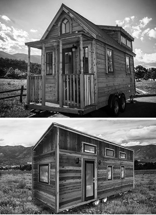 Tiny Houses can look like tricked-out little cottages, or very contemporary. Having good design is even more important when working with smaller living spaces. These two designs are from Tumbleweed, "The Elm" and "The Roanoke" respectively.