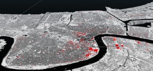 2000 open land parcels above sea level identified in the City of New Orleans