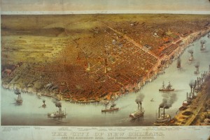 New Orleans engraving by Currier & Ives circa 1880